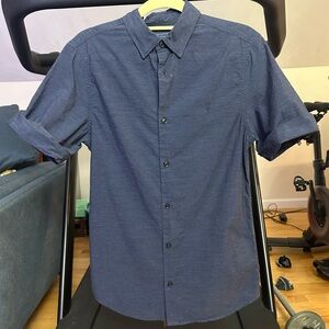 NWOT All Saints Classic Short Sleeve Shirt Size XS, 100% Cotton